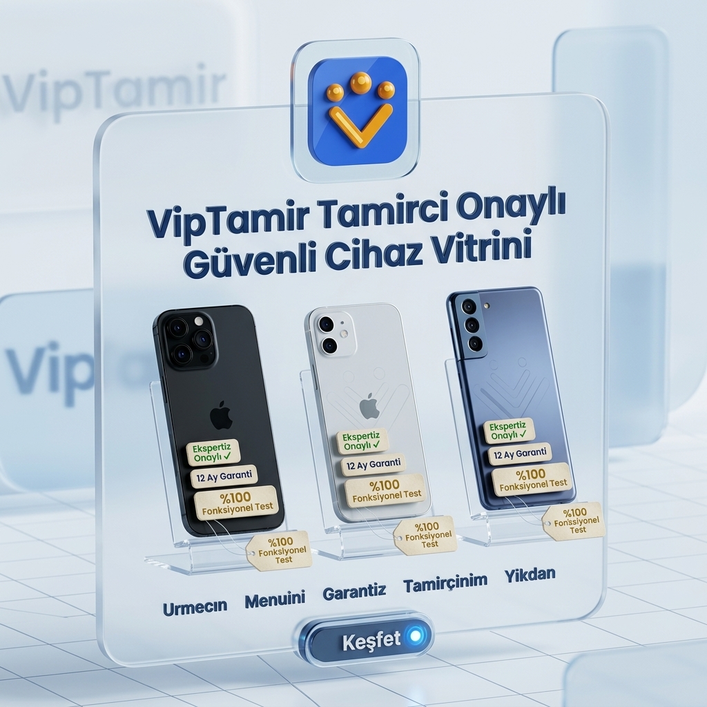 Tamirci Onaylı Güvenli Cihaz Vitrini